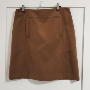 NWT LOFT Brown Wool Skirt